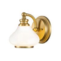 Lampe de salle de bain métal verre H : 19,1 cm...