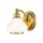 Lampe de salle de bain métal verre H : 19,1 cm IP44 avec G9 LED