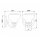 Lampe de salle de bain métal verre H : 19,1 cm IP44 avec G9 LED