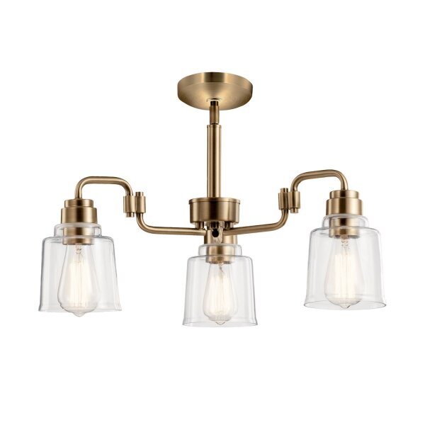 Suspension métal verre H : max. 148,4 cm 3 flammes