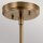 Suspension verre métal Ø 12,4 cm Vintage en laiton