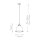 Lampe à suspendre Abat-jour en verre D : 32,4 cm rond H : max. 110 cm