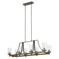 Grande lampe à suspendre 116,8 cm de long 8x E27...
