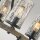 Grande lampe à suspendre 116,8 cm de long 8x E27 Rustique Métal Verre Bois