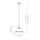 Suspension métal verre Ø 29,2 cm rond E27 Industrial