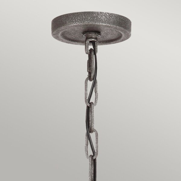 Lustre Rustique Verre Métal E27 D : 77,2 cm rond