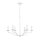 Lustre blanc métal E14 L : 82,9 cm grand style campagnard