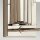 Applique métal verre E14 hauteur 35,5 cm nickel poli