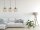 Longue lampe à suspendre bois métal E27 L:80 cm confortable