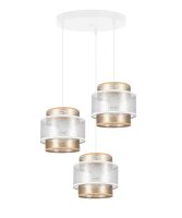 Blendarme Lampe à suspendre Abat-jour en tissu...