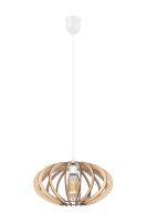 Lampe à suspendre décorative en bois E27...