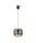 Blendarme Lampe à suspendre tissu métal noir or Ø20 cm