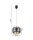 Blendarme Lampe à suspendre tissu métal noir or Ø20 cm