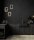 Lampe à suspendre noir éblouissant or E27 tissu Ø38 cm rond