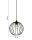 Suspension décorative fil boule métal E27 Ø23 cm