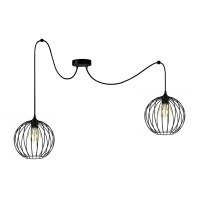 XXL Spider Lampe &agrave; suspendre fils boules...