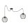 XXL Spider Lampe à suspendre fils boules métal E27 L:400 cm