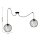 XXL Spider Lampe à suspendre fils boules métal E27 L:400 cm