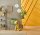 Tissu Suspension Blanc Or E27 2 feux L:33 cm
