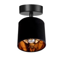 Spot de plafond flexible tissu m&eacute;tal E27 rond...