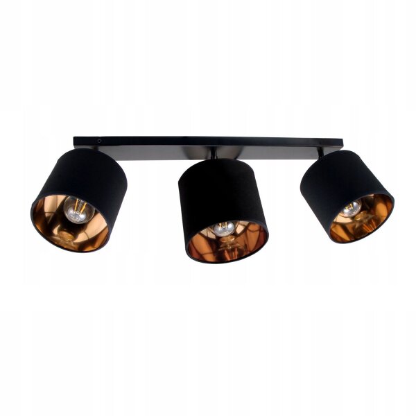 Spot de plafond réglable en tissu E27, longueur 90 cm, faible éblouissement