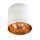 Spot de plafond flexible tissu E27 faible éblouissement blanc or