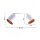 Spot de plafond mobile blanc or E27 2-flmg tissu