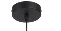 Lampe à suspendre bois métal noir E27...