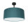 Lampe de plafonnier ronde Abat-jour en tissu pétrole E27 Ø40 cm