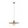 Lampe à suspendre vintage E27 Ø40 cm en rouge brique gris sable