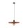 Lampe à suspendre ronde E27 Ø40 cm Vintage brun rouge brique