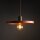 Lampe à suspendre ronde E27 Ø40 cm Vintage brun rouge brique