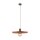 Lampe à suspendre ronde E27 Ø40 cm Vintage brun rouge brique
