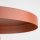 Suspension ronde E27 Ø30 cm brun vintage rouge brique