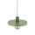 Suspension verte E27 Ø30 cm ronde Vintage métal