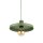 Suspension verte E27 Ø30 cm ronde Vintage métal