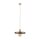 Suspension E27 Ø30 cm ronde Gris sable Marron Vintage