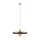 Lampe à suspendre E27 Ø40 cm ronde Gris sable Marron Vintage
