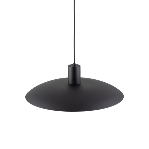 Suspension noire métal Ø41 cm rond E27 Loft