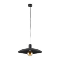Suspension noire m&eacute;tal &Oslash;41 cm rond E27 Loft