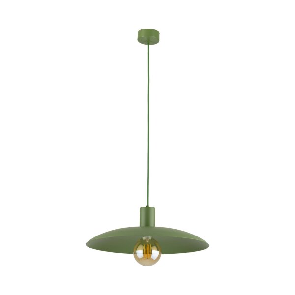 Lampe à suspendre ronde en métal Ø41 cm E27 Loft en vert
