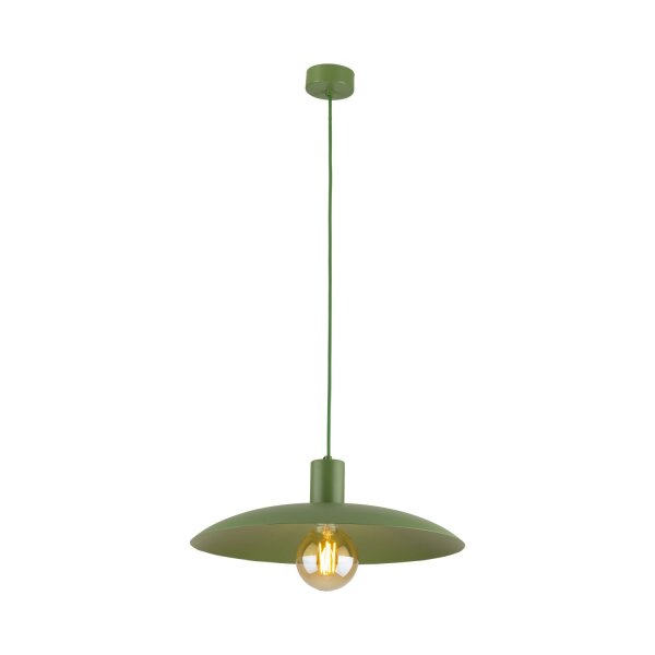 Lampe à suspendre ronde en métal Ø41 cm E27 Loft en vert