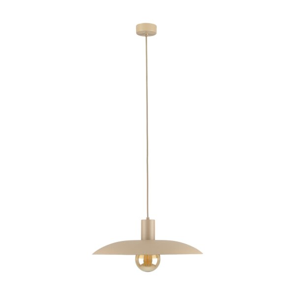 Lampe à suspendre ronde métal gris sable Ø41 cm E27 Loft