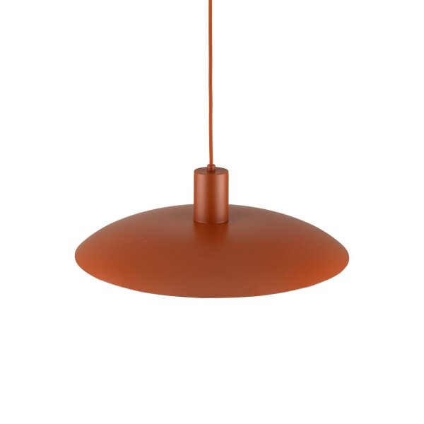 Suspension ronde métal Ø41 cm E27 Loft rouge brique