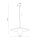 Blendarme Suspension Noir Métal Verre E27 Ø65 cm