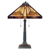 Lampe de table ETERNO 7 verre coloré H:58cm Lampe...