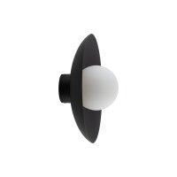 Applique Blendarme Noir M&eacute;tal Verre G9 &Oslash;28 cm