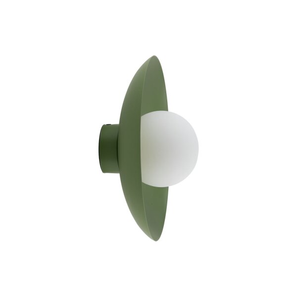 Applique verte Boule de verre à faible éblouissement G9 L:28 cm confortable