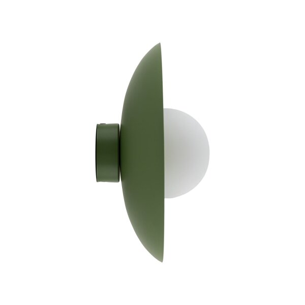 Applique verte Boule de verre à faible éblouissement G9 L:28 cm confortable