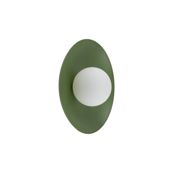 Applique verte Boule de verre à faible éblouissement G9 L:28 cm confortable